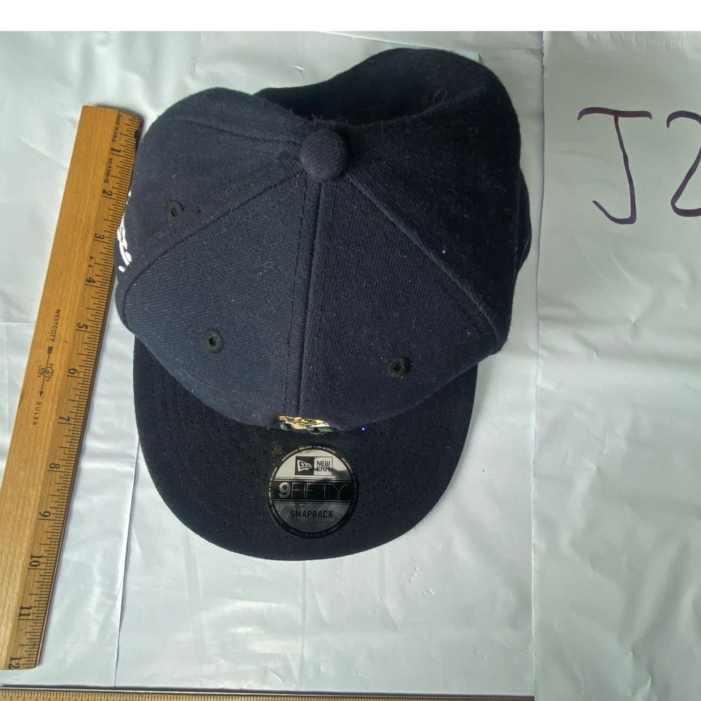 New Era 9Fifty Snapback Hat Navy‎ Blue Baseball Cap One Size Fits Most